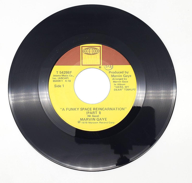 Marvin Gaye A Funky Space Reincarnation 45 RPM Single Record Tamla T 54298F Cpy1 1