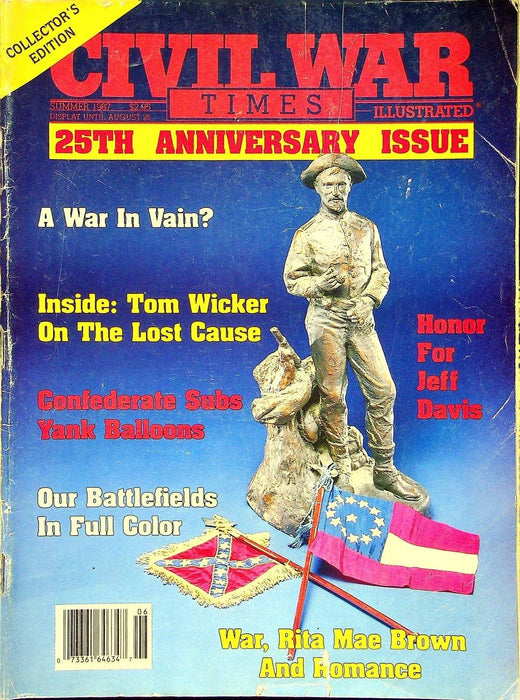 Civil War Times Magazine Summer 1987 Vol XXVI 4 Tom Wicker, Jeff Davis, Rita Mae 1