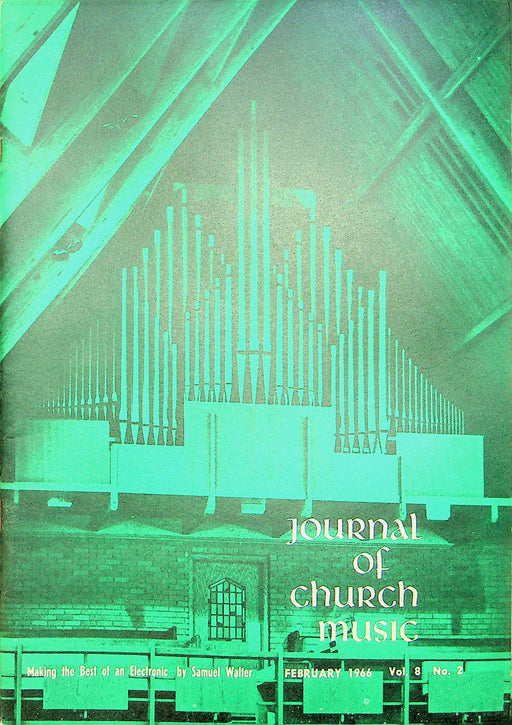 Journal of Church Music Magazine Feb 1966 Easter Anthems Preparing for Bach 2