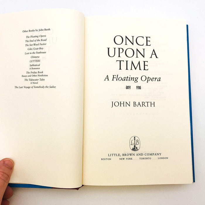 Once Upon A Time Hardcover John Barth 1994 A Floating Opera Novelist 1st Edition 7