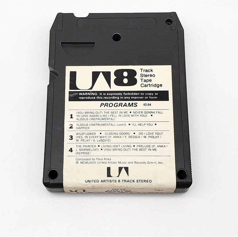 Paul Anka The Painter 8-Track Tape Album United Artists Records 1976 EA-653