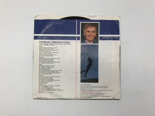 Jerome Carlson Freedom, Forever A Child Record 45 Single COA-859S Carlsongs 1988 2