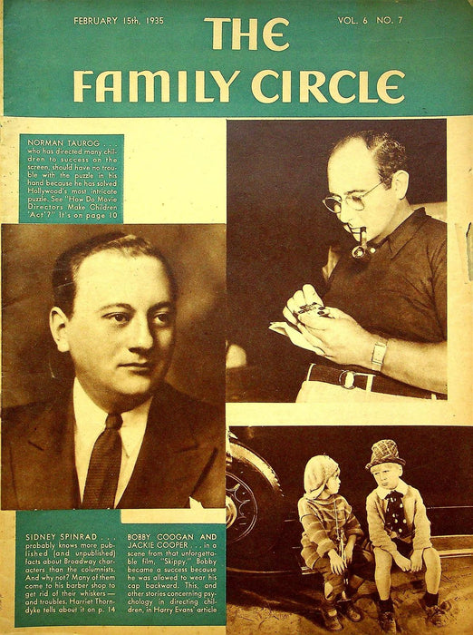 The Family Circle Magazine February 15 1935 Vol 6 No 7 Norman Taurog 1
