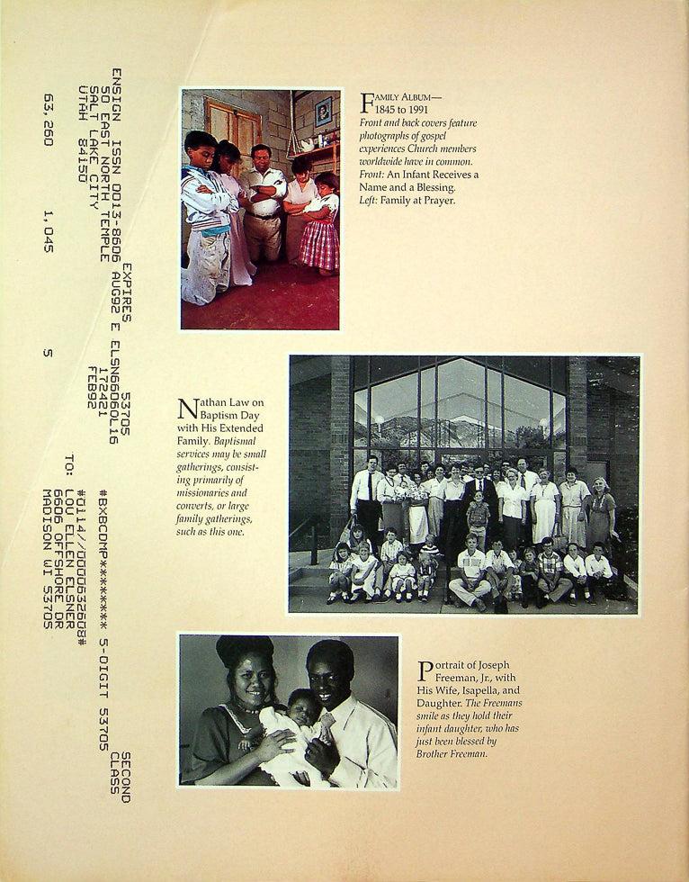 Ensign Magazine February 1992 Vol 22 No 2 Family Album- 1845 To 1991 3