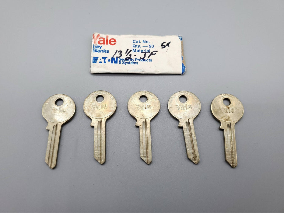 5x Yale RN13 1/2 Key Blanks JF Keyway Nickel Silver 5 Pin NOS 3