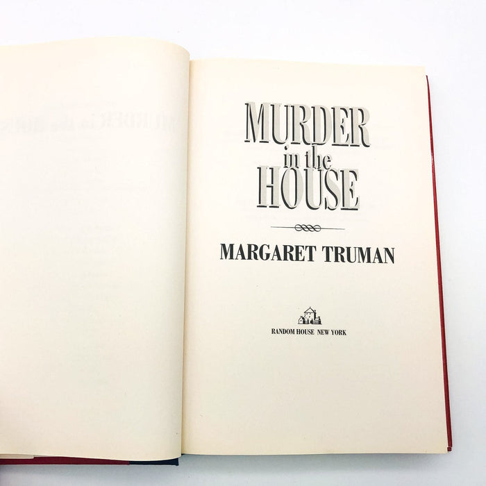 Murder In The House Hardcover Margaret Truman 1997 CIA Politics Washington 1st E 7