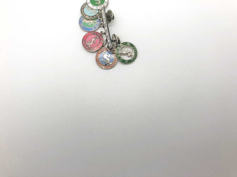 OSWBA Oregon Bowling Lapel Pin State Womens Charm Dangles 1977-1988 Association 6