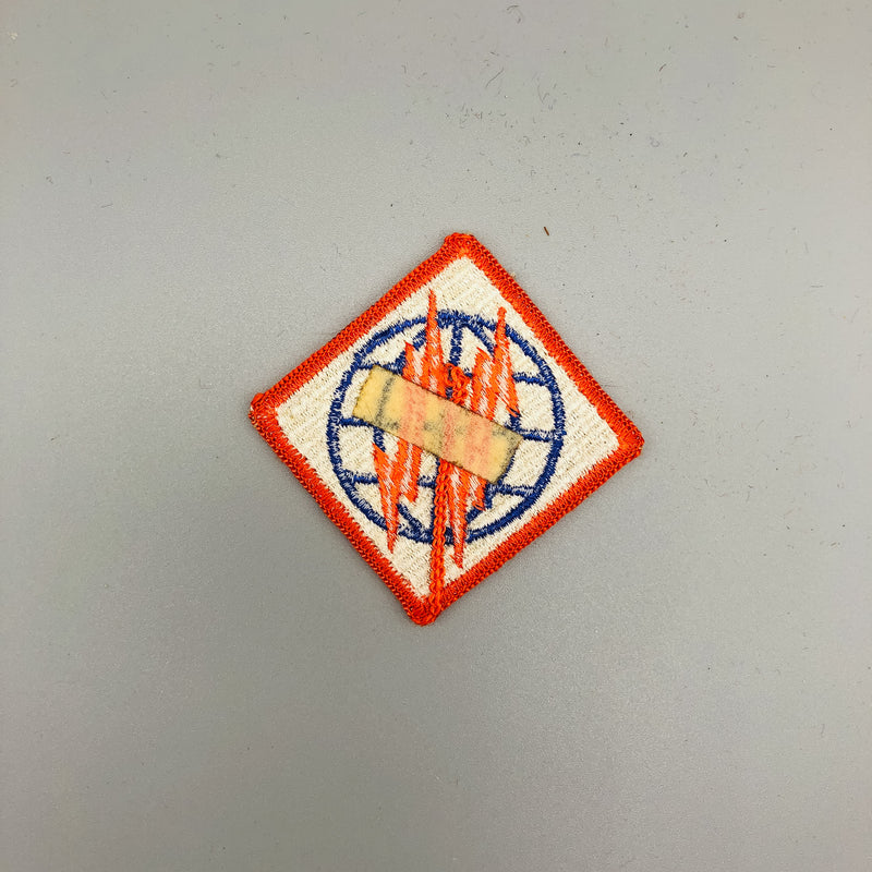 Vintage US Army Patch 2nd Signal Brigade Sleeve Insignia SSI Merrow Edge No Glow