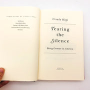 Tearing The Silence HC Ursula Hegi 1997 Personal Narrative WW2 German 1st Editio 6