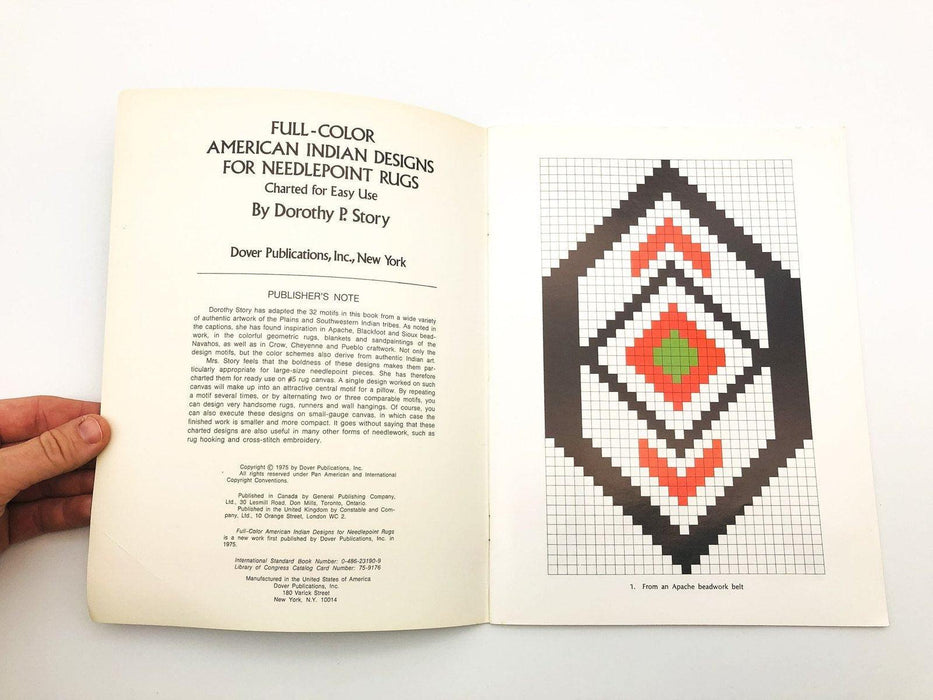 American Indian Designs Needlepoint Rugs Paperback Dorothy P Story 1975 Color 11