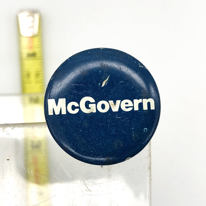 Vintage McGovern Pinback Button Political Presidential Campaign Blue White 3