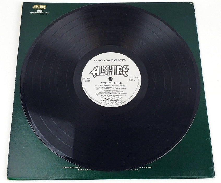 101 Strings Stephen Foster Record LP S-5000 Alshire 1961 Black Cover 4