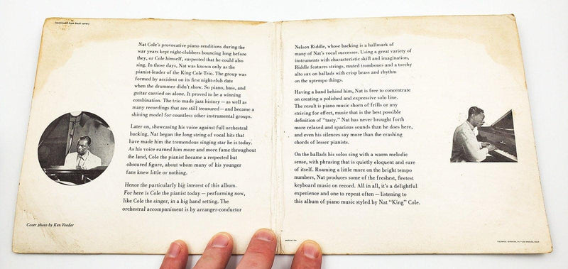 The Piano Style Of Nat King Cole Parts 3 & 4 45 RPM 2xEP Record Capitol 1956 4