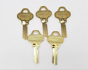 5x Schlage Everest 35-007 C134 Key Blanks Nickel Silver 6 Pin NOS 3