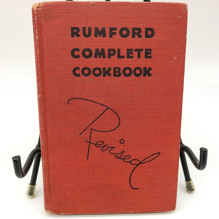 Rumford Complete Cookbook Revised Lily H. Wallace 1938 Rumford Chemical Works 1