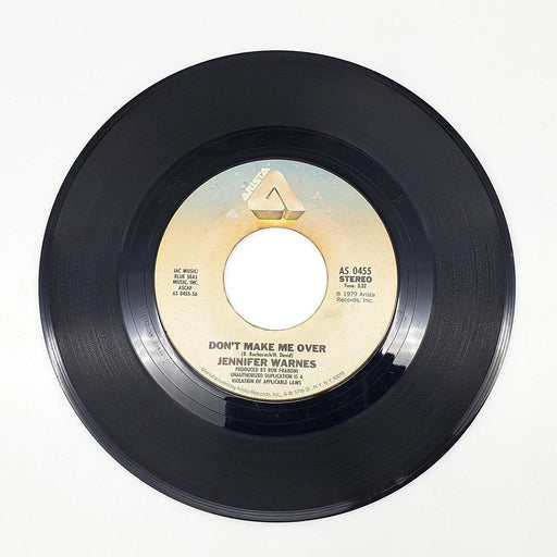 Jennifer Warnes Don't Make Me Over 45 RPM Single Record Arista 1979 AS 0455 1