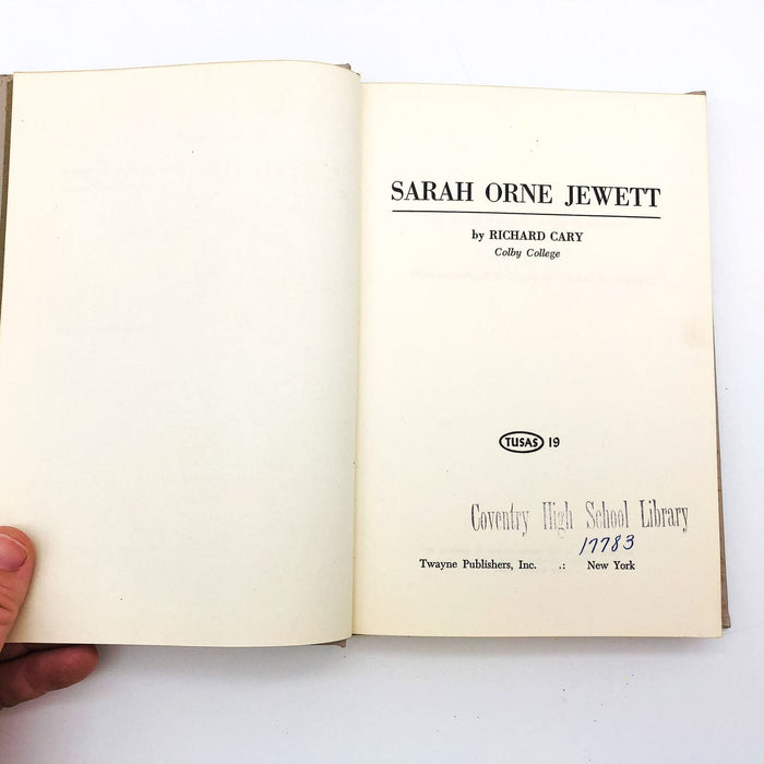 Sarah Orne Jewett Hardcover Richard Cary 1962 Female Novelist Poet Tragic Death 6