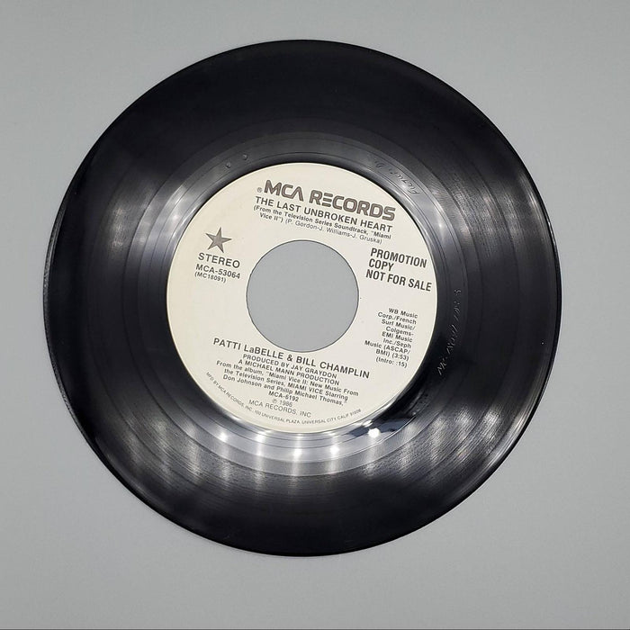 Patti LaBelle The Last Unbroken Heart Single Record MCA Records 1986 PROMO 1