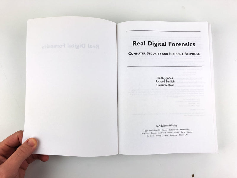 Real Digital Forensics Computer Security and Incident Response Jones Bejtlich 4
