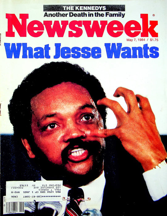 Newsweek Magazine May 7 1984 Robert Kennedys Son Dead Ronald Regan Visits China