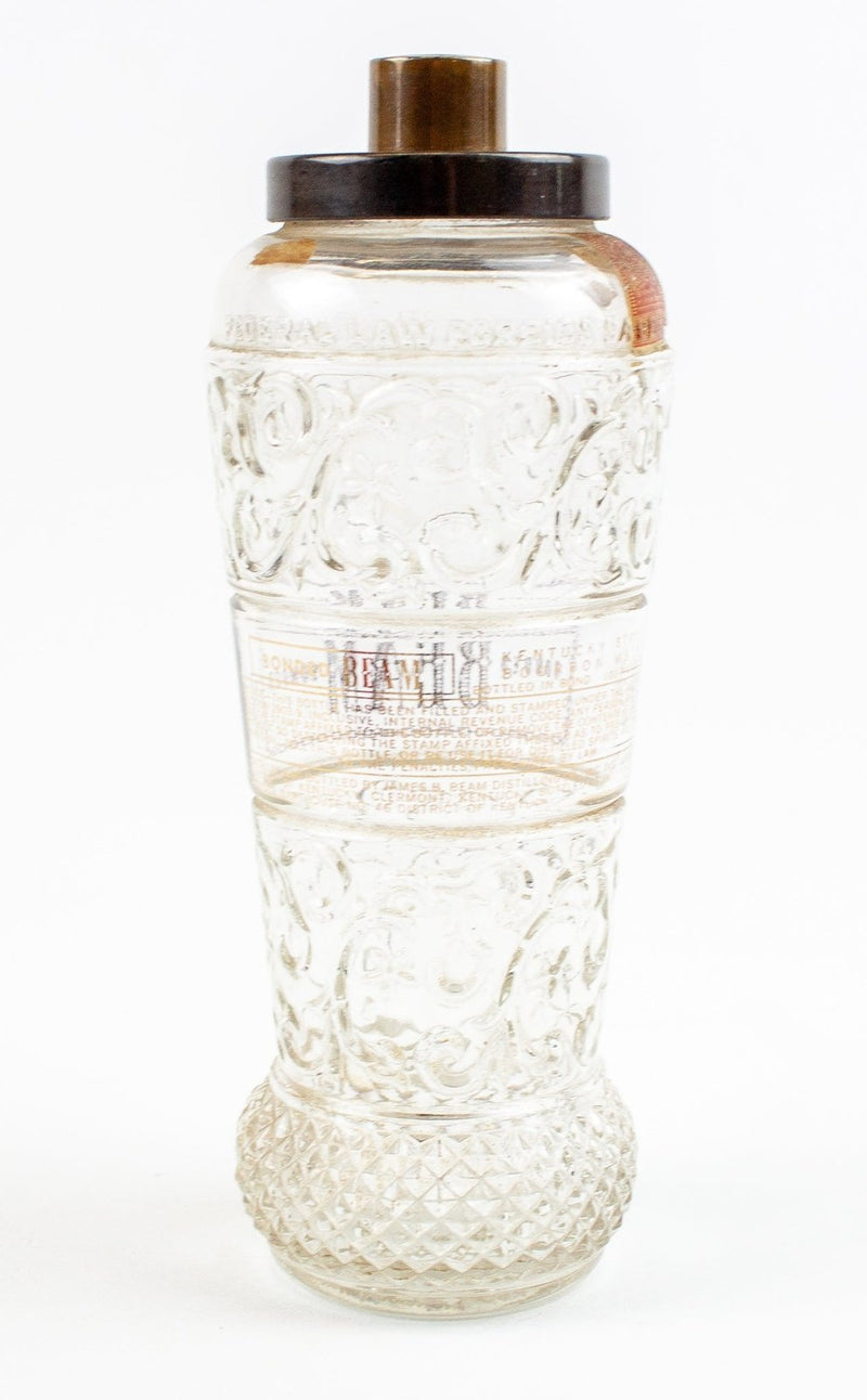 Vintage Rare Bonded Beam Clear Decanter - Crystal Glass Bonded 2