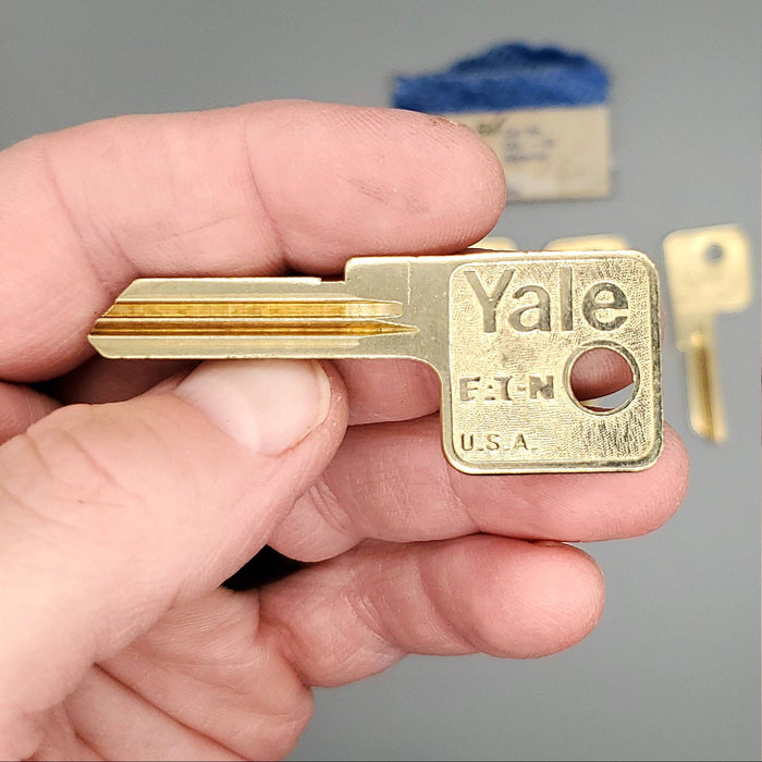 5x Yale / Eaton EN8 Key Blanks GF Keyway Nickel Silver 5 Pin NOS 1