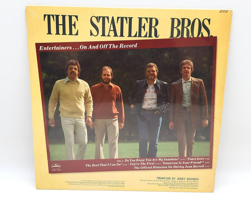 The Statler Brothers Entertainers On And Off The Record 33 RPM LP Record 1978 1