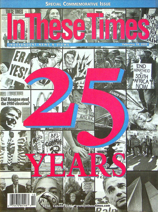 In These Times 2002 Vol 26 # 6 25th Anniversary Issue