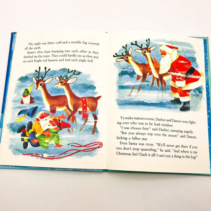 Rudolph The Red Nosed Reindeer HC Richard Scarry 1985 Christmas Golden Books 8