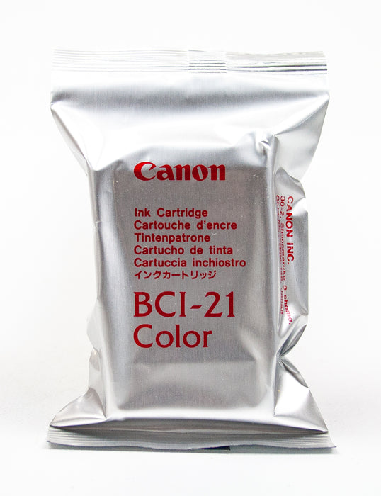 Canon: OEM BCI-21 Tri-Color Ink Cartridge - For BJC-4000, BJC-5500 | NEW SEALED