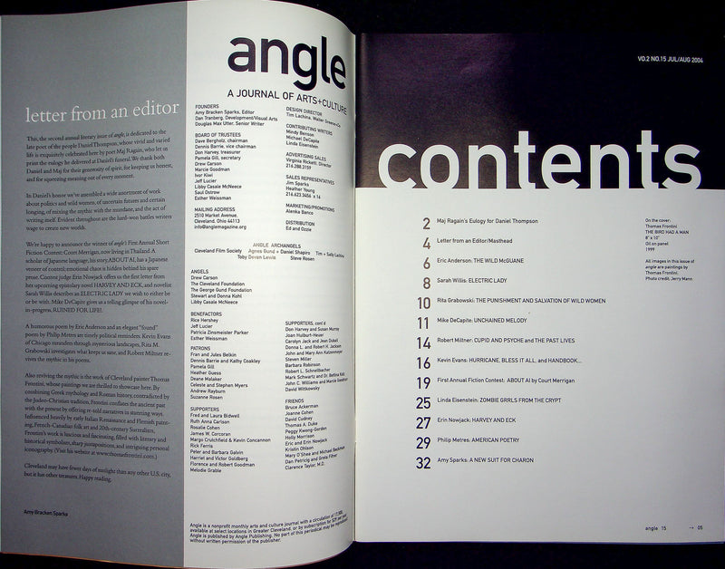 Angle Magazine Jul-Aug 2004 Thomas Frontini The Bird Had A Man Maj Ragain