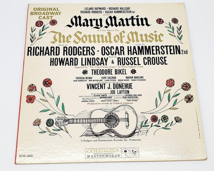 The Sound Of Music Original Broadway Cast 33 LP Record Columbia 1959 KOL 5450 1