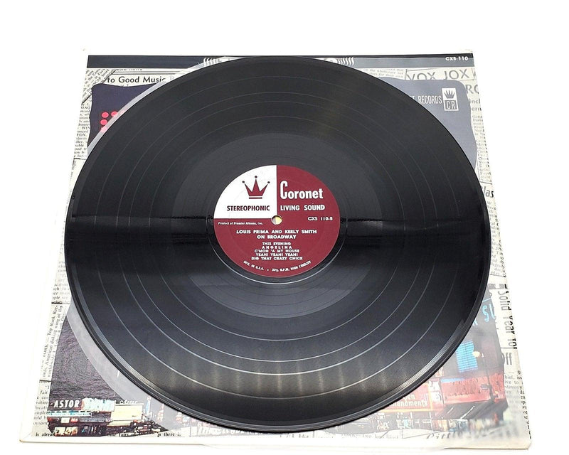 Louis Prima & Keely Smith Louis & Keeley On Broadway 33 LP Record Coronet 1959 6
