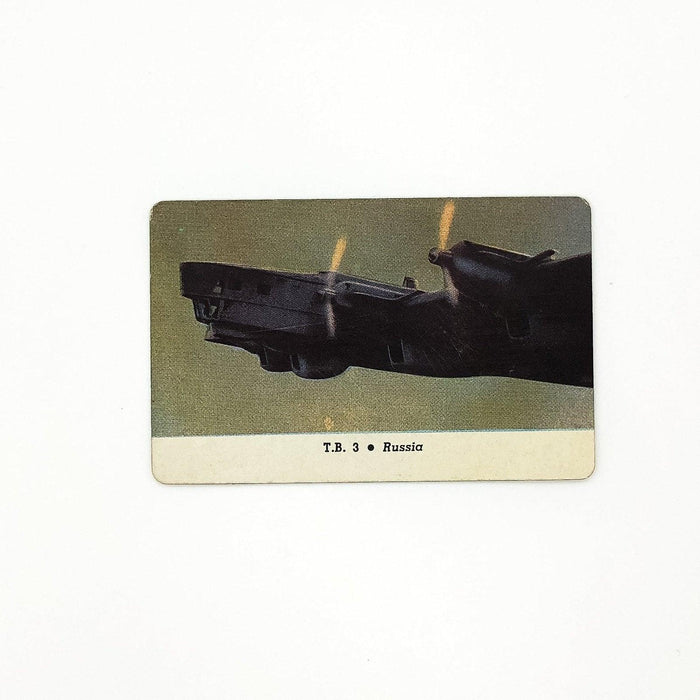 1940s Leaf Card-O Aeroplanes Card T.B. 3 Bomber Series C Russia World War 2 3