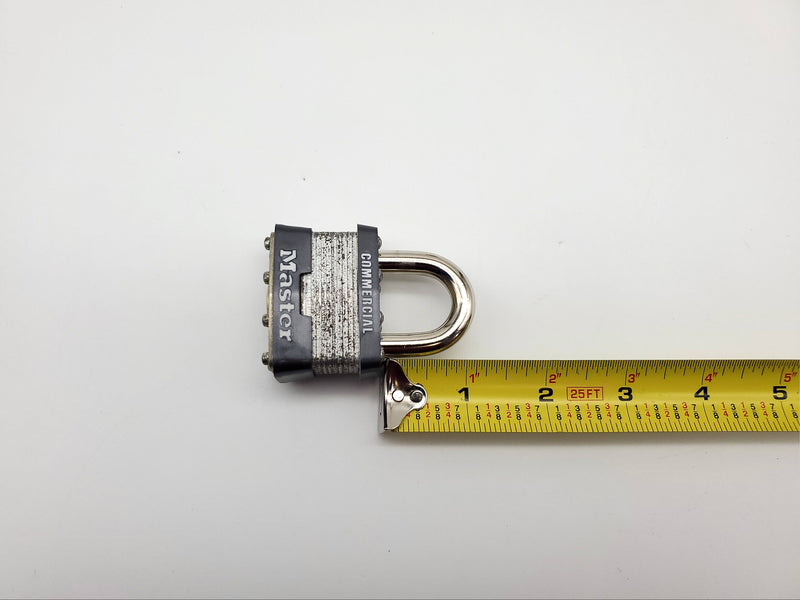 2x Master Lock Padlocks No 1 Commercial 1" L x 0.3" D Shackle Keyed Alike NOS