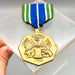 US Army Achievement Medal Pin Vintage LIGI This We'll Defend 1775 Blue Green 5