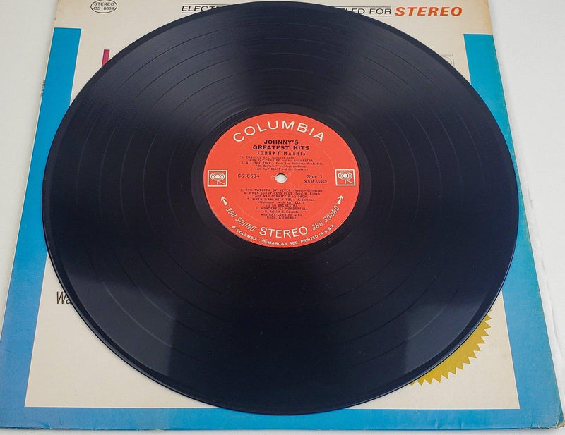 Johnny Mathis Johnny's Greatest Hits 33 RPM LP Record Columbia 1962 5