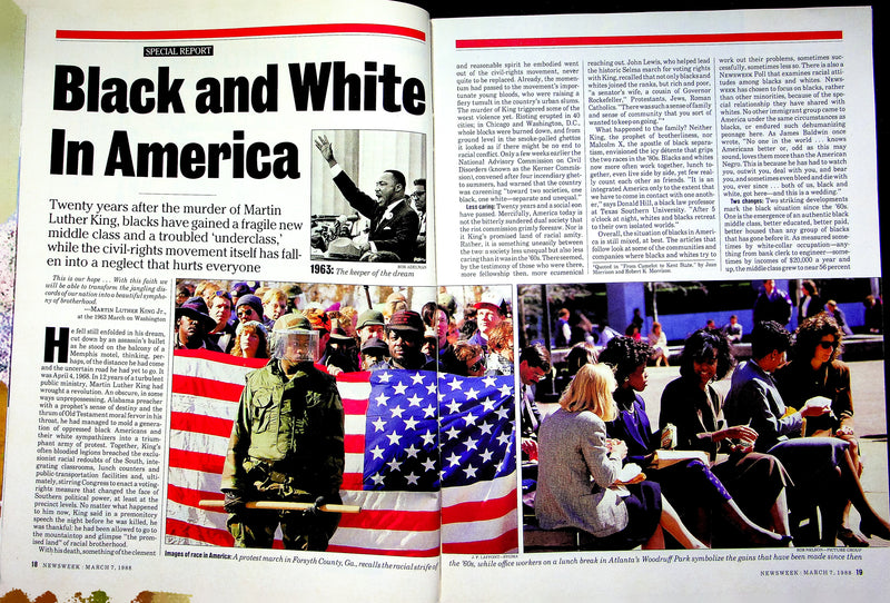 Newsweek Magazine March 7 1988 African American Special Report Civil Rights 3