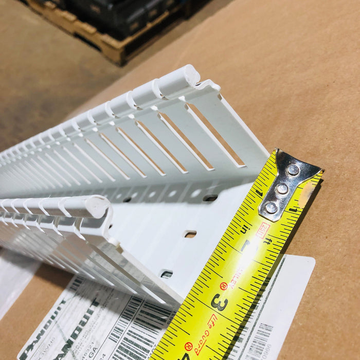 10-Pc Panduit H3X3WH6 Panduct Solid Hinged Wiring Duct Wall 6 Foot Sections