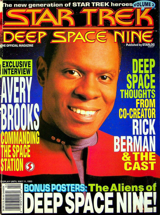 Star Trek Deep Space Nine Magazine 1993 Vol 2 Avery Brooks Interview Rick Berman 1