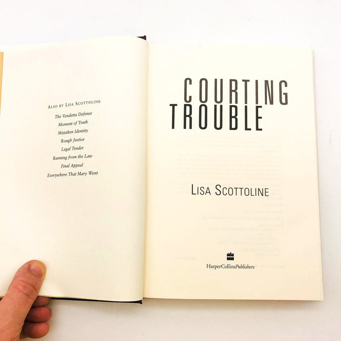 Courting Trouble Hardcover Lisa Scottoline 2002 1st Edition Lawyer Drama Crime 7