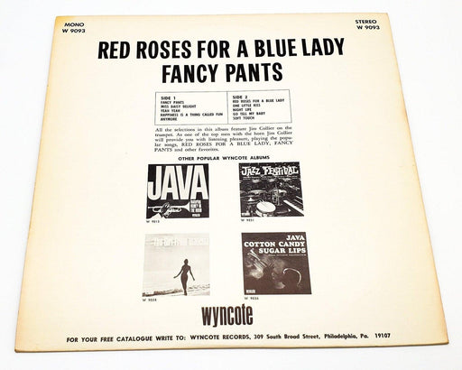 Jim Collier Fancy Pants And Other Favorites 33 RPM LP Record Wyncote 1965 2
