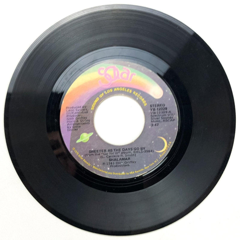 Shalamar 45 RPM 7" Sweeter As the Days Go By / The Final Analysis YB-12329 2