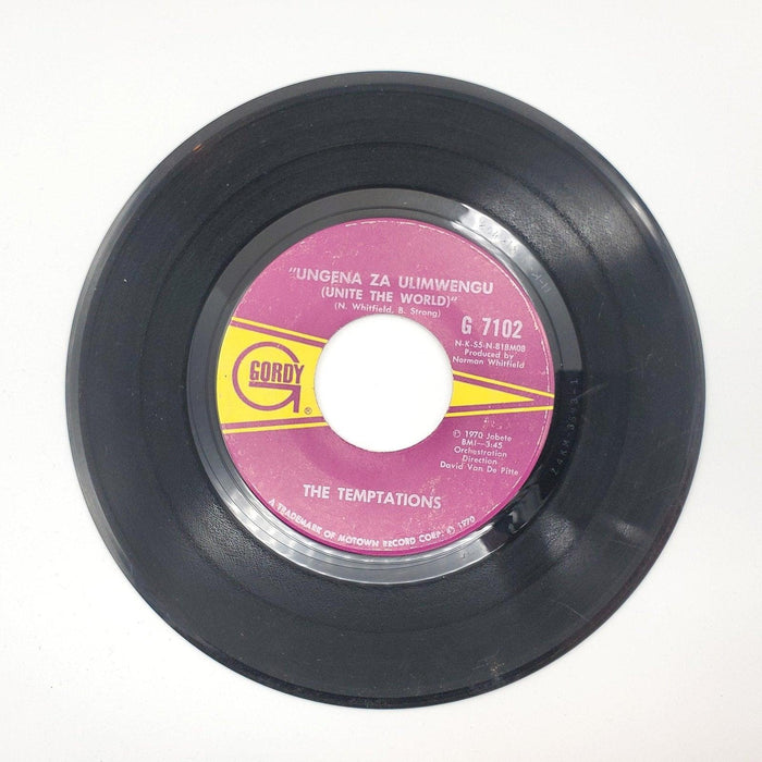 The Temptations Ungena Za Ulimwengu 45 RPM Single Record Gordy 1970 G 7102 1