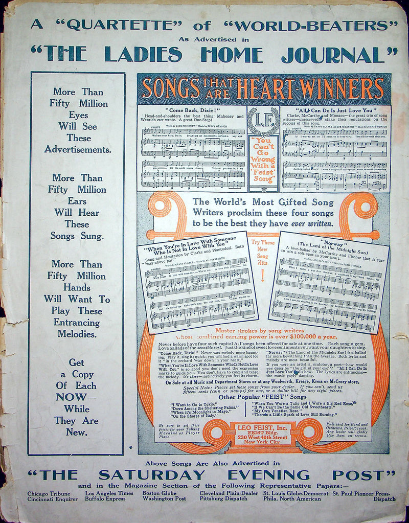 Sheet Music Norway The Land Of The Midnight Sun Kitty Gordon J McCarthy F Fisher 3