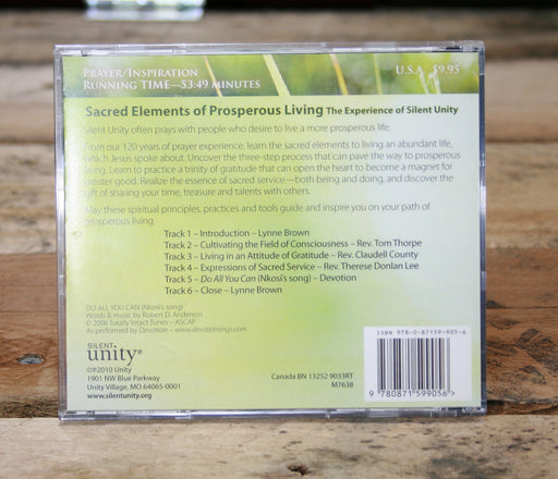 Sacred Elements of Prosperous Living CD 2010 2