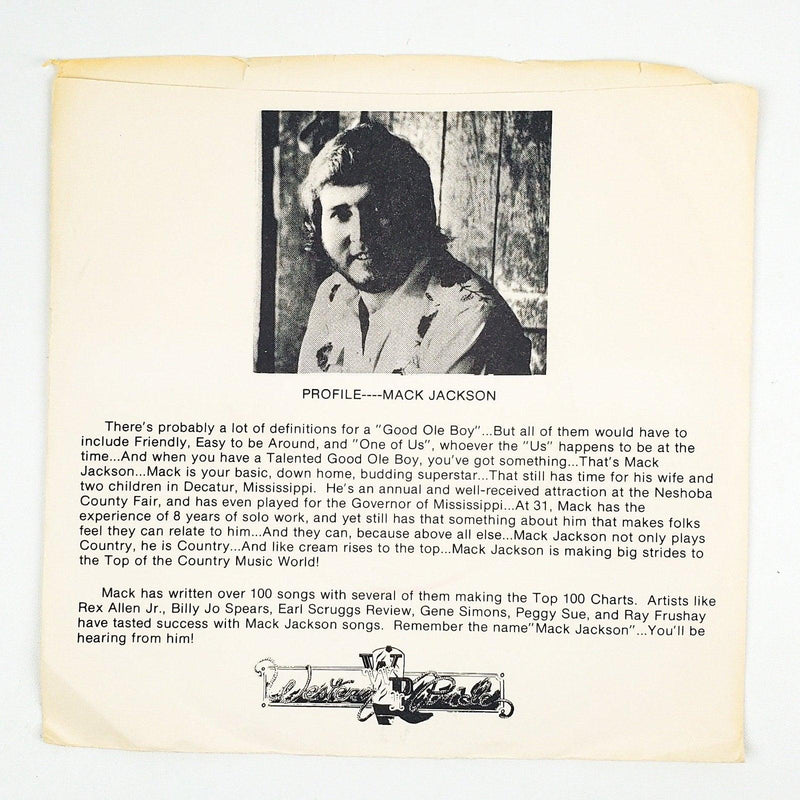 Mack Jackson Jesus In Vegas Record 45 RPM Single JN-200 Western Pride 1980 1