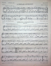 Contra Dance Secondo Primo Sheet Music Piano Song Beethoven 1934 Etude Magazine 2