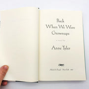 Back When We Were Grownups Hardcover Anne Tyler 2001 Old Age Memory 1st Edition 7