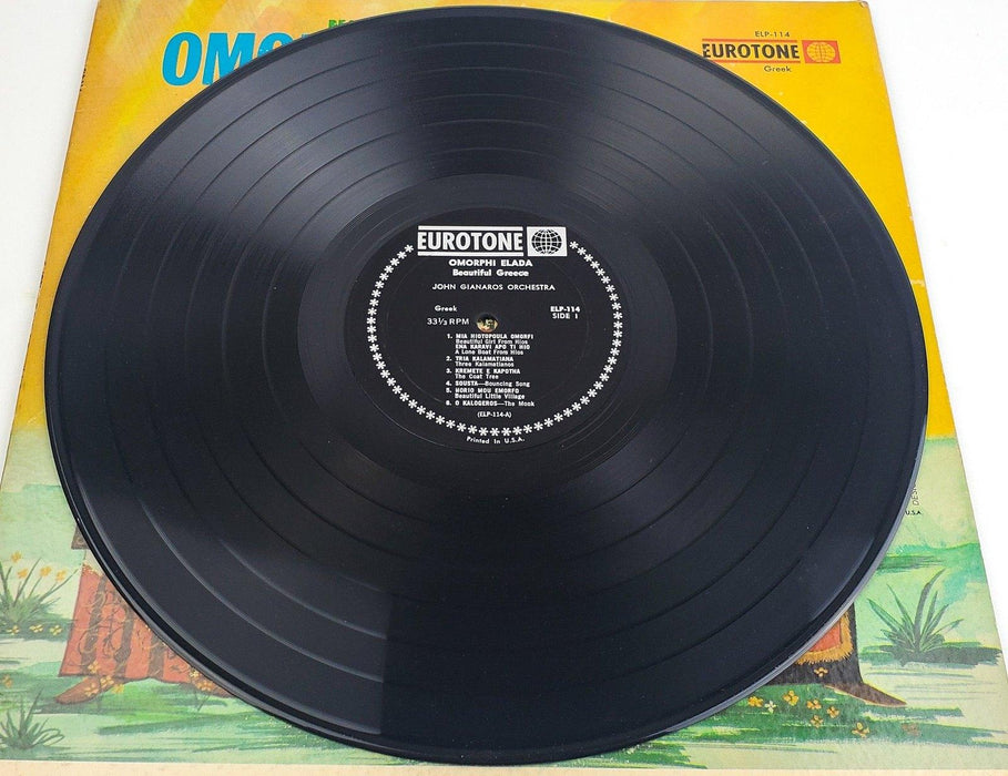 Johnny Gianaros Orchestra Omorphi Elada Beautiful Greece 33 RPM LP Record 5